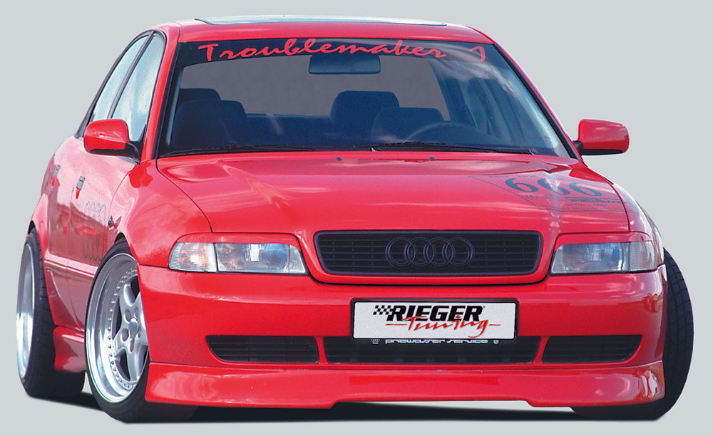 Rieger 00055015 Audi B5 A4 Front Splitter -  Matte Black