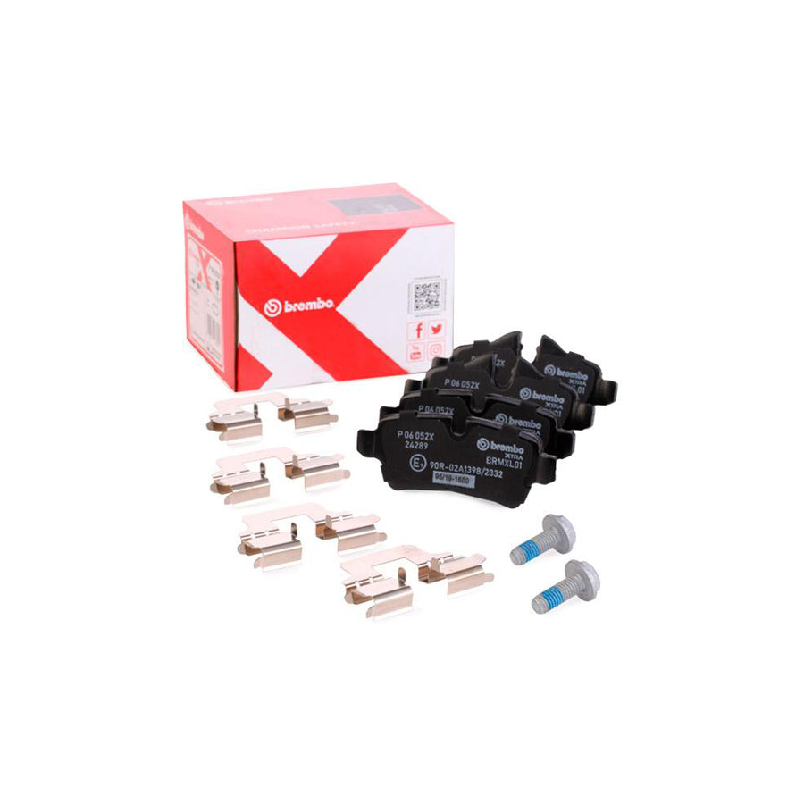 Brembo P 06 052X Brake Pad Set Prepared For Wear Indicator