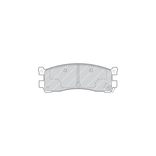Ferodo Premier Eco Friction Fdb629 Brake Pad Set Prepared For Wear Indicator