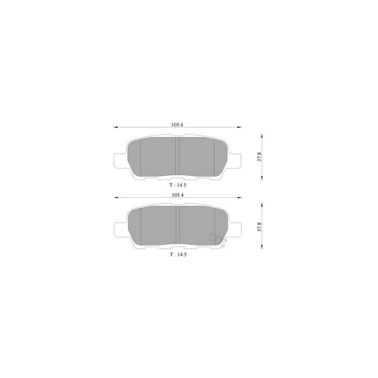 Bosch 0986Ab9283 Brake Pad Set BP9283