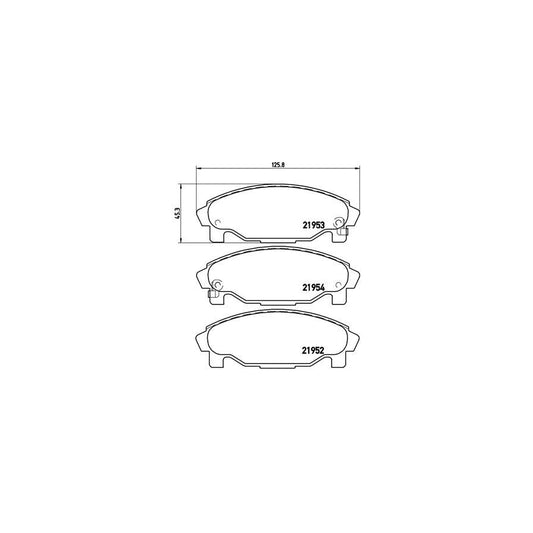 Brembo P 16 007 Brake Pad Set With Acoustic Wear Warning