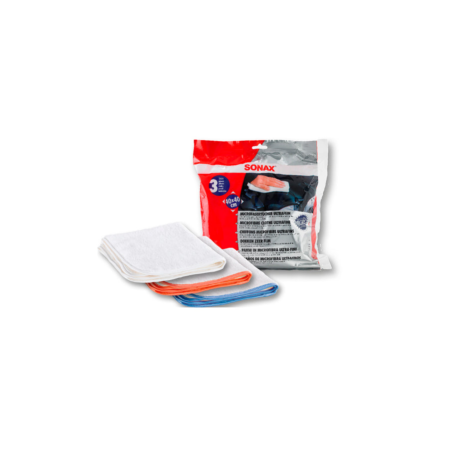 Sonax Microfibre Cloths UltraFine 3pcs. | ML Performance Car Care
