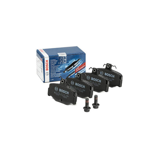 Bosch 0986460993 Brake Pad Set With Anti Squeak Plate With Bolts Screws With Mounting Manual With Accessories BP560