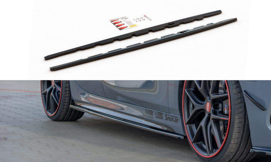 Maxton Design BM-1-40-MPACK-SD1T Side Skirts Diffusers V.1 BMW Series 1 F40 M-Pack / M135i | Duco Car Parts UK Car Parts