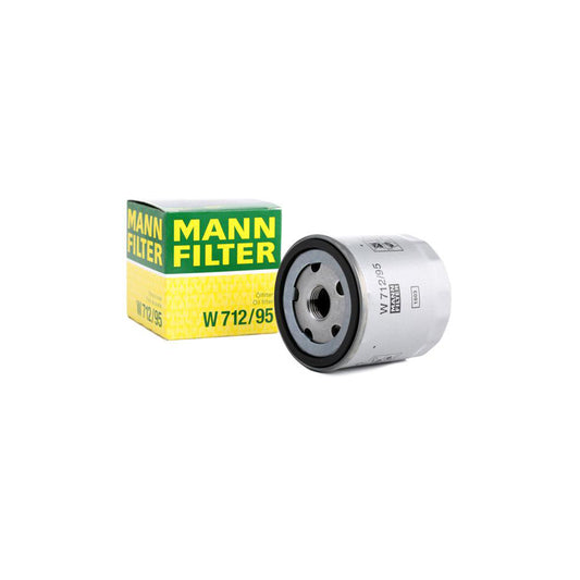 MANN-FILTER W 712/95 Oil Filter Spin-on Filter, with one anti-return valve
