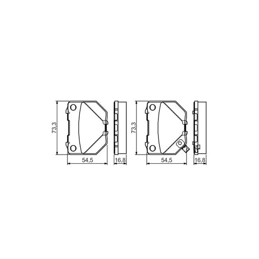 Bosch 0986495137 Brake Pad Set With Acoustic Wear Warning With Mounting Manual BP1472