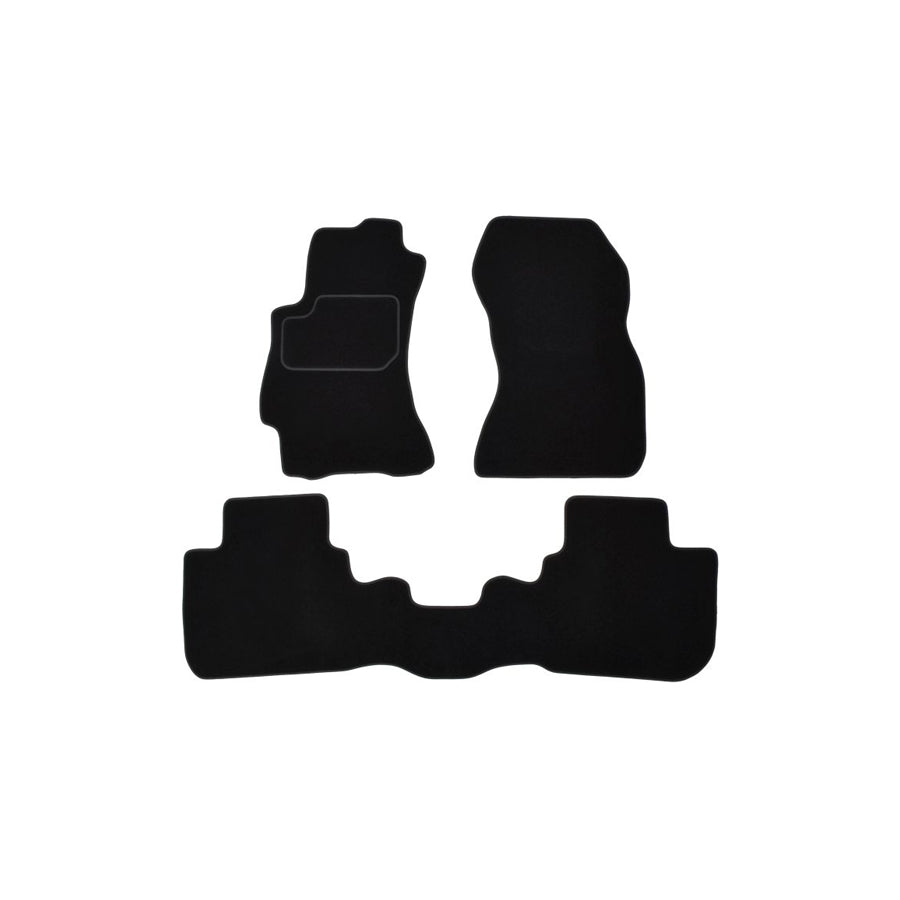 MAMMOOTH A041 SUB95 PRM 01 Floor mat set for SUBARU OUTBACK Textile, Front and Rear, Quantity: 3, Black
