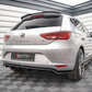 Maxton Design Seat Leon Hatchback MK3 (2012-2016) Central Rear Splitter (vertical Bars)