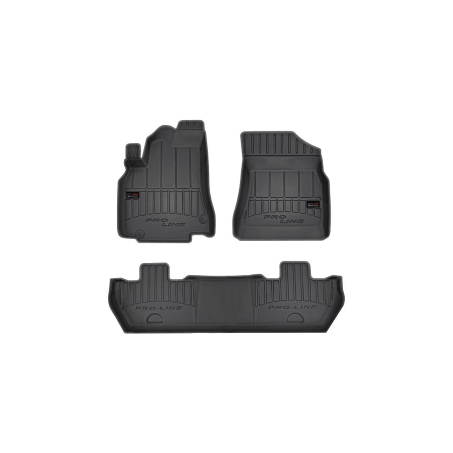 FROGUM 3D407251 Floor mat set Elastomer, Front and Rear, Quantity: 4, Black