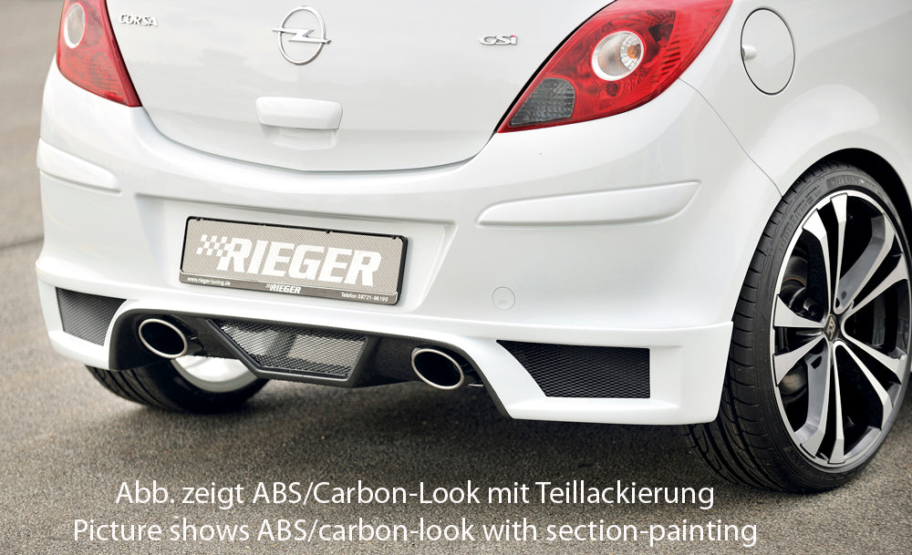 Rieger 00058948 Opel Corsa D Rear Diffuser