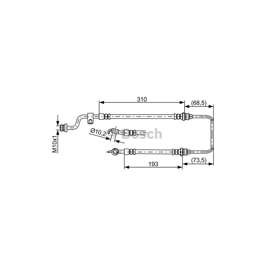 BOSCH 1 987 481 859 Brake Hose for KIA CERATO 503Mm