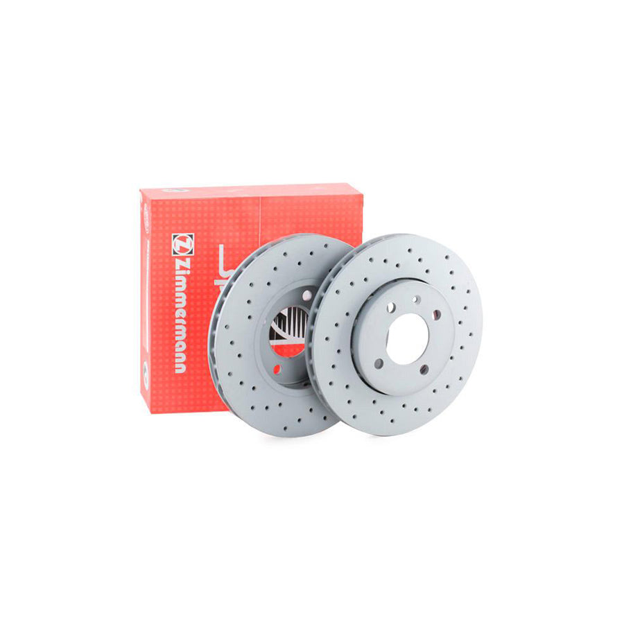 ZIMmERMANN SPORT COAT Z 600 3250 52 Brake Disc Externally Vented Perforated Coated High carbon