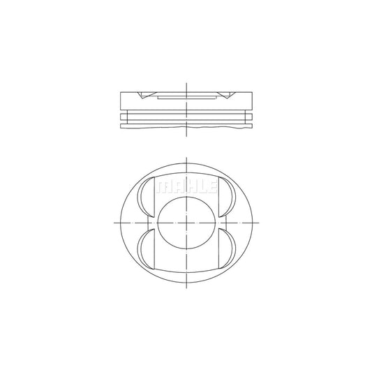 MAHLE ORIGINAL 001 14 01 Piston 90,15 mm