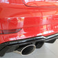 Rieger 00088187 Audi 8V Rear Diffuser for Sport Tailpipe Left & Right (A3 & S3) - Glossy Black