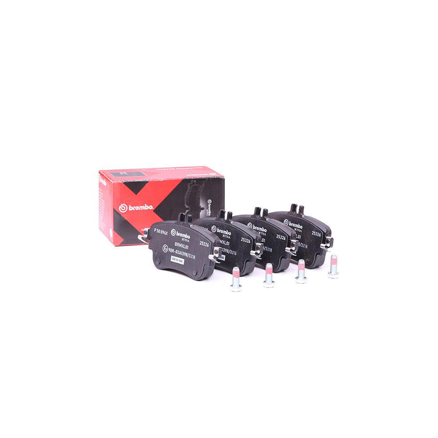 Brembo P 50 094X Brake Pad Set Prepared For Wear Indicator With Brake Caliper Screws