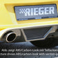 Rieger 00058948 Opel Corsa D Rear Diffuser for Tailpipe Left & Right