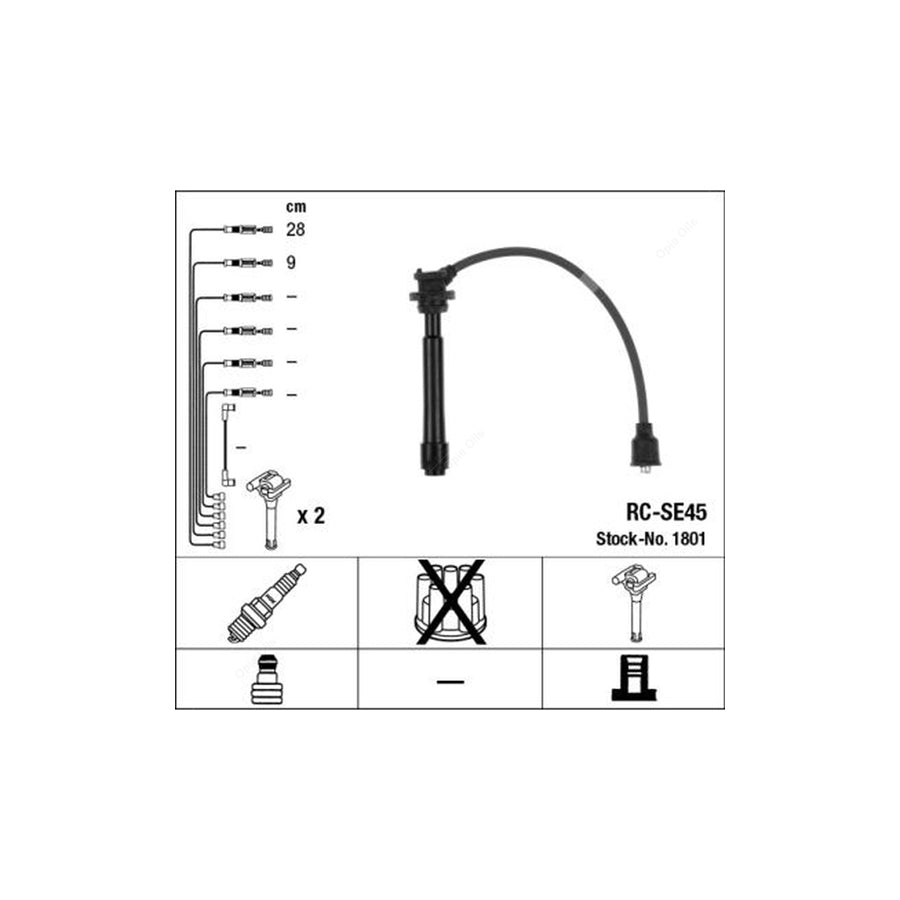 NGK Ignition Cable Kit RC-SE45 (NGK1801)