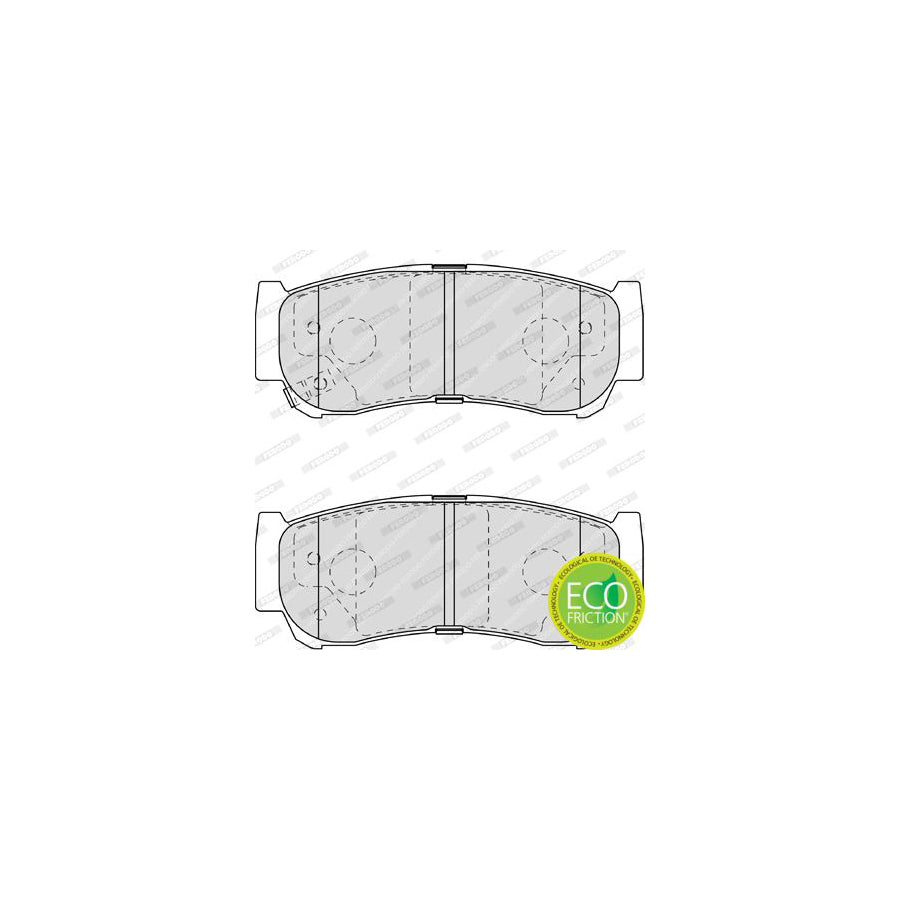 Ferodo Premier Eco Friction Fdb1910 Brake Pad Set With Acoustic Wear Warning With Accessories