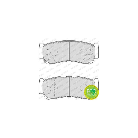 Ferodo Premier Eco Friction Fdb1910 Brake Pad Set With Acoustic Wear Warning With Accessories