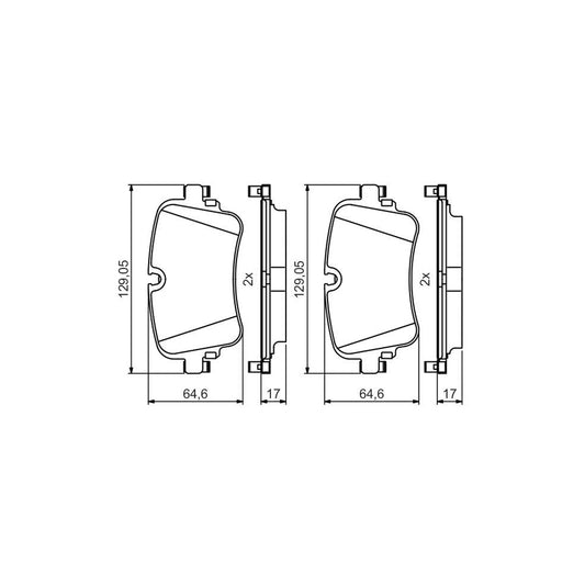 Bosch 0986495426 Brake Pad Set BP2058