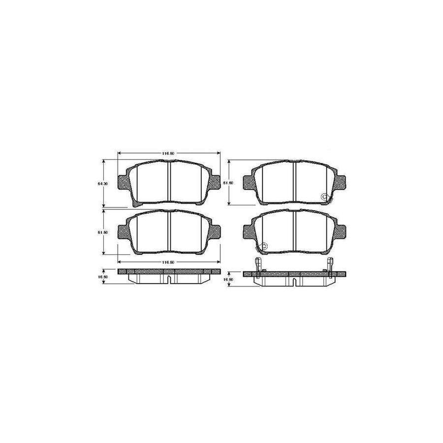 Bosch 0986Tb2438 Brake Pad Set Excl Wear Warning Contact With Accessories