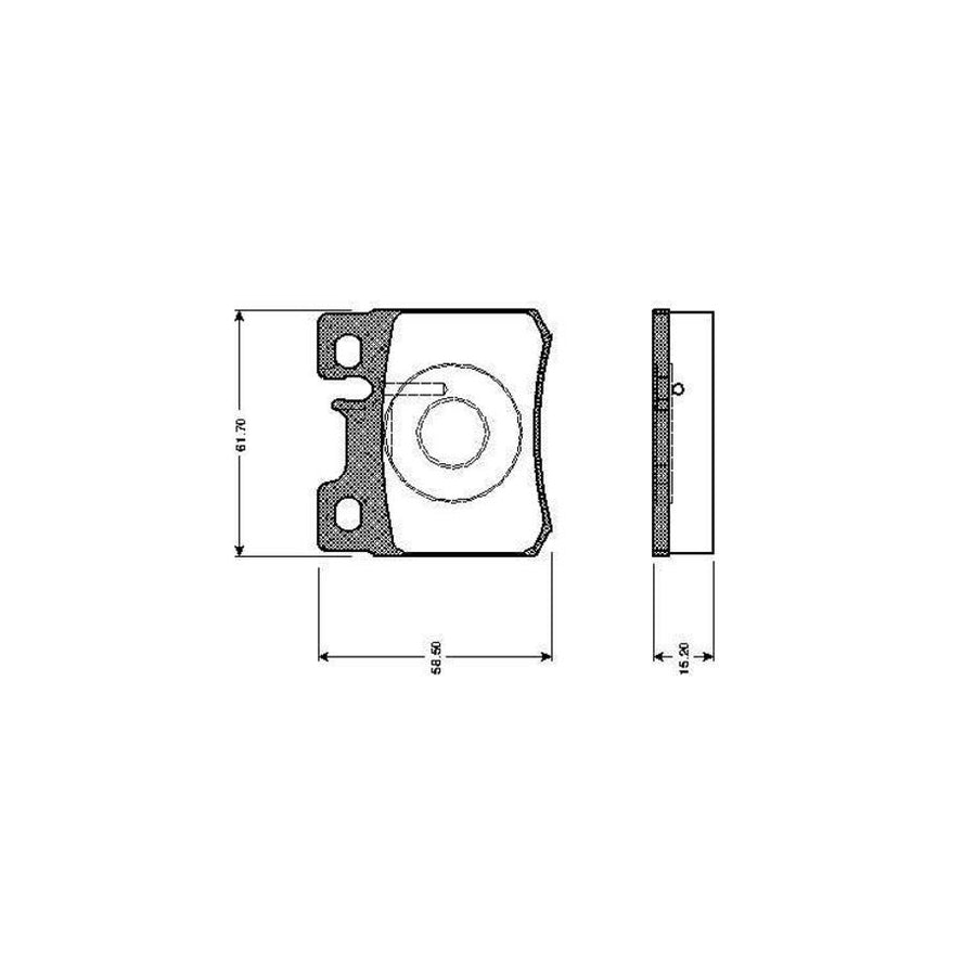 Bosch 0986Tb2014 Brake Pad Set Excl Wear Warning Contact