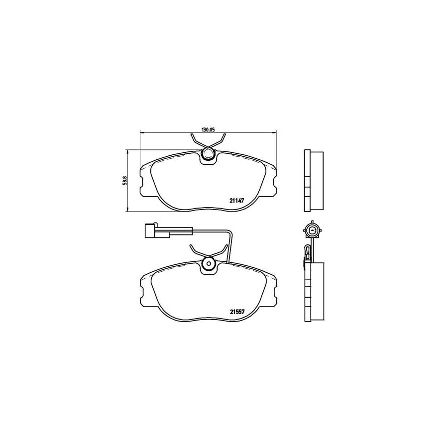 Brembo P 23 043 Brake Pad Set For Alfa Romeo 155 167 With Brake Caliper Screws