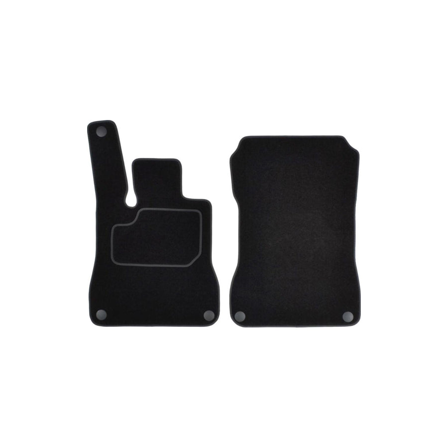 MAMMOOTH A041 MER372 PRM 01 Floor mat set suitable for MERCEDES-BENZ SL Convertible (R231) Textile, Front, Quantity: 2, Black