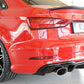 Rieger 00088187 Audi 8V Rear Diffuser for Sport Tailpipe Left & Right (A3 & S3) - Glossy Black