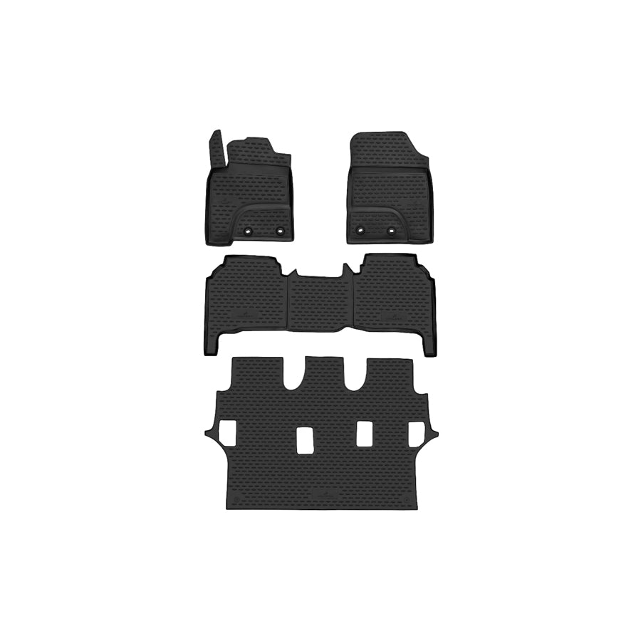 WALSER Tailored, XTR 75124 Floor mat set Centre, Front and Rear