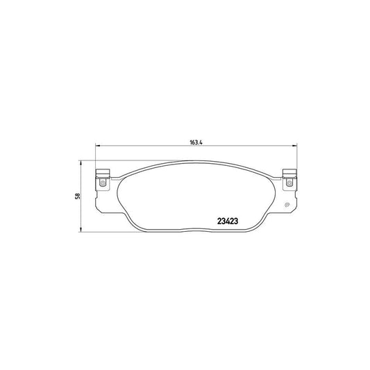 Brembo P 36 012 Brake Pad Set Excl Wear Warning Contact With Brake Caliper Screws
