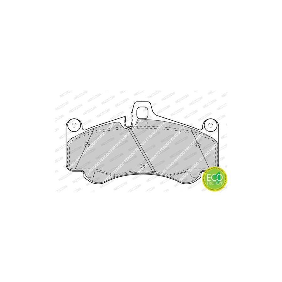 Ferodo Premier Eco Friction Fdb4328 Brake Pad Set For Porsche 911 Prepared For Wear Indicator Without Accessories
