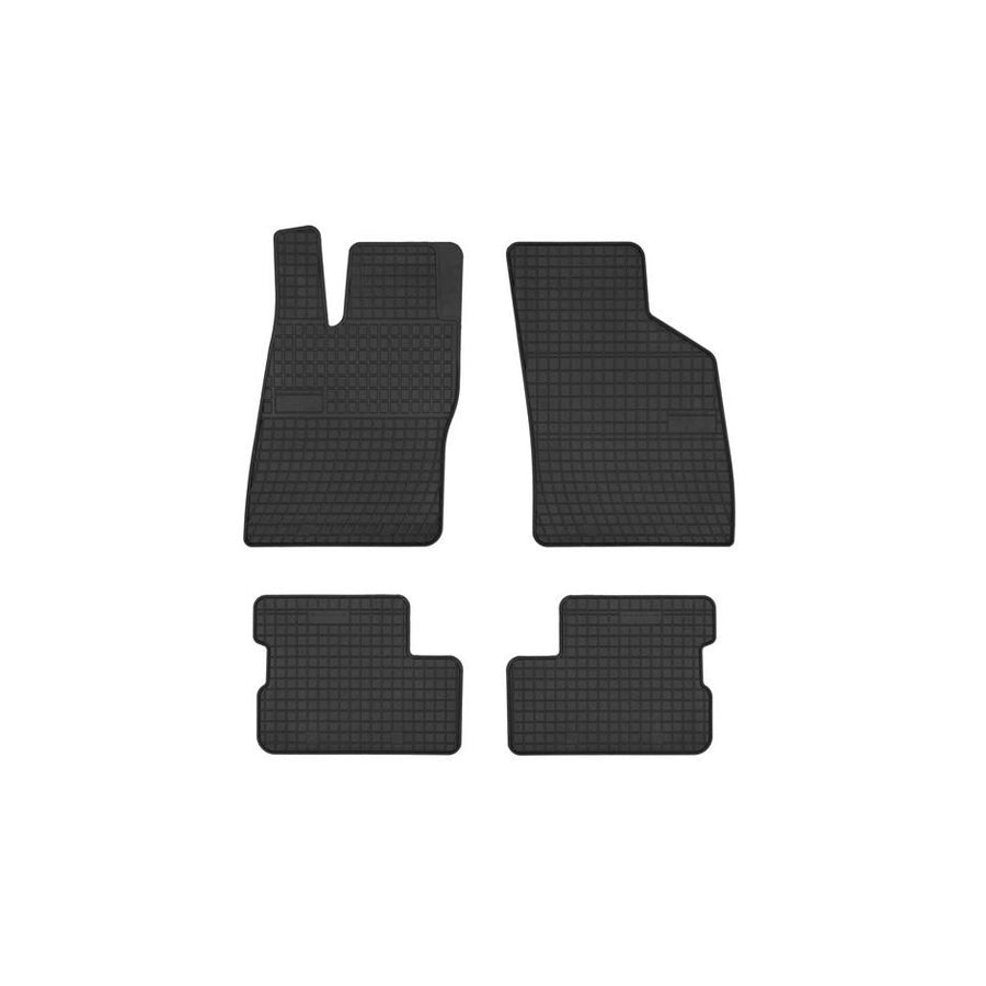 FROGUM Tailored 402027 Floor mat set for OPEL ASTRA Elastomer, Front and Rear, Quantity: 4, Black, (LHD)