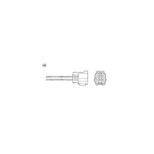 NTK Lambda Sensor / O2 Sensor (NGK 1647) - OZA341-F16