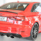 Rieger 00088187 Audi 8V Rear Diffuser for Sport Tailpipe Left & Right (A3 & S3) - Glossy Black
