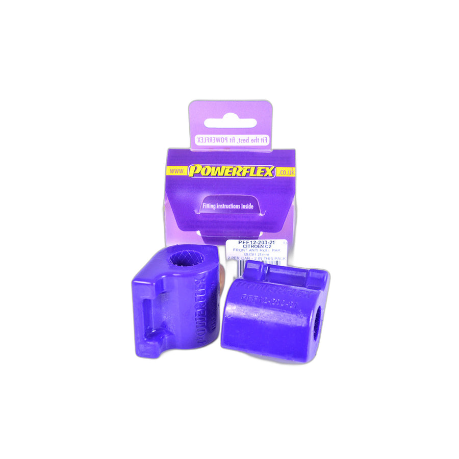 Powerflex PFF12-203-21 Citroen Front Anti Roll Bar Bush 21mm (Inc. C3 & C2) | Duco Car Parts UK Car Parts