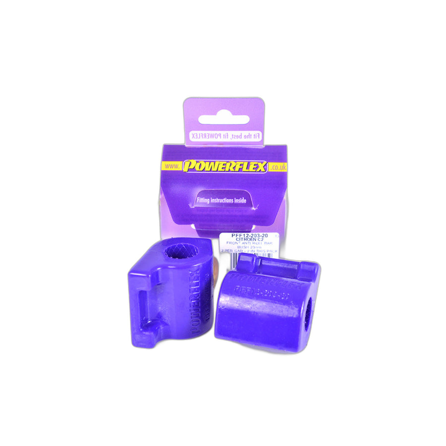 Powerflex PFF12-203-20 Citroen Front Anti Roll Bar Bush 20mm (Inc. C3 & C2) | Duco Car Parts UK Car Parts