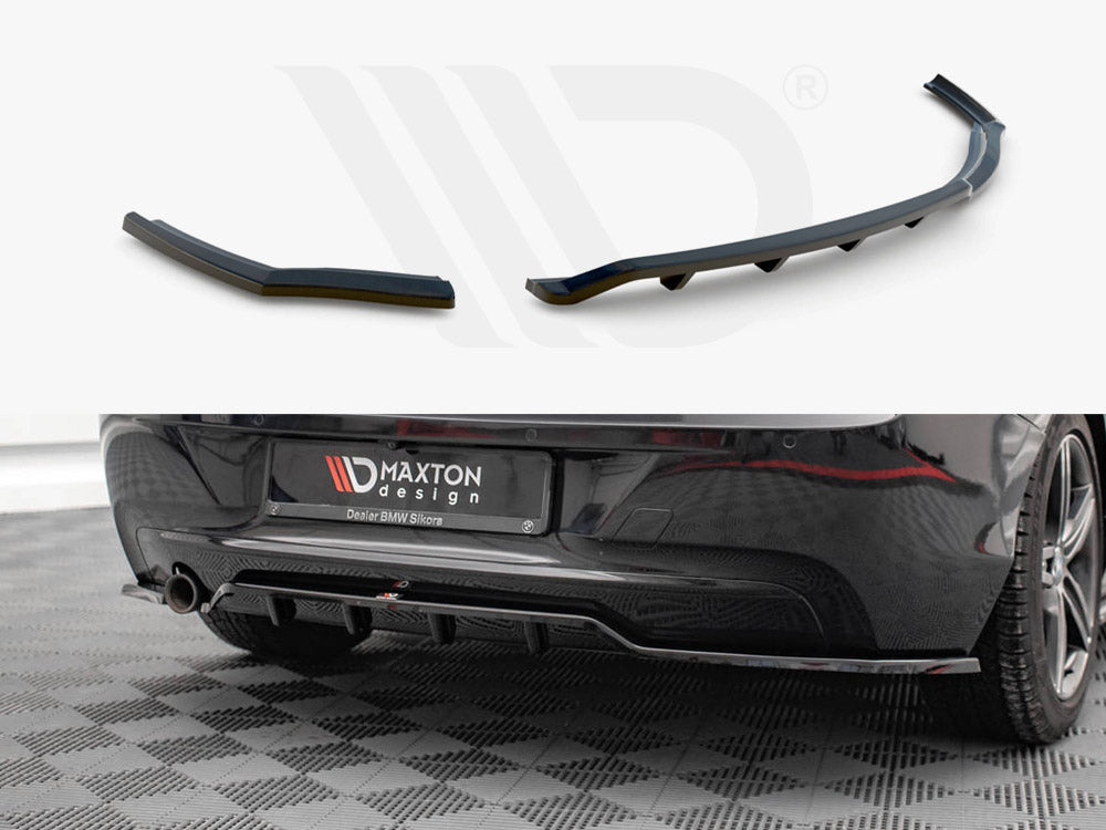 Maxton Design BM-1-F20-RSD1T+RD1T Central Rear Splitter (vertical Bars) BMW 1 F20 (2011-2015) | Duco Car Parts UK Car Parts
