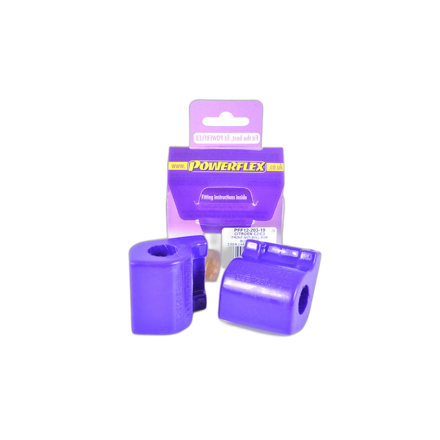 Powerflex PFF12-203-19 Citroen Front Anti Roll Bar Bush 19mm (Inc. C3 & C2) | Duco Car Parts UK Car Parts