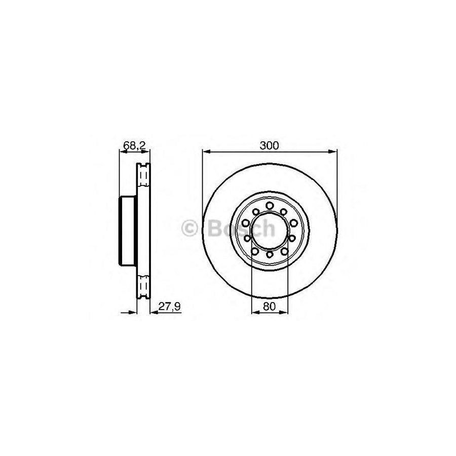 BOSCH 0 986 478 197 Brake Disc suitable for MERCEDES BENZ S Class Internally Vented Vented Oiled High carbon