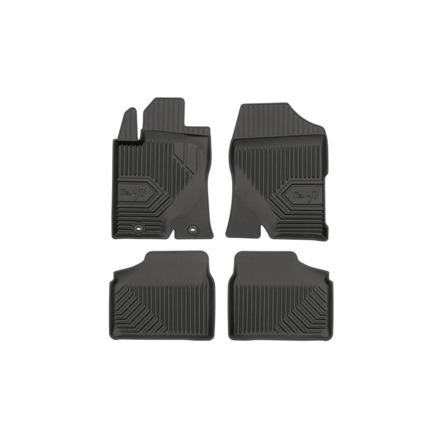 FROGUM Tailored 77409262 Floor mat set for TOYOTA AVENSIS Elastomer, Front and Rear, Quantity: 4, Black, (LHD)