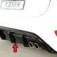 Rieger 00088193 Ford DEH Focus 4 Rear Diffuser (Inc. Focus 4 ST)