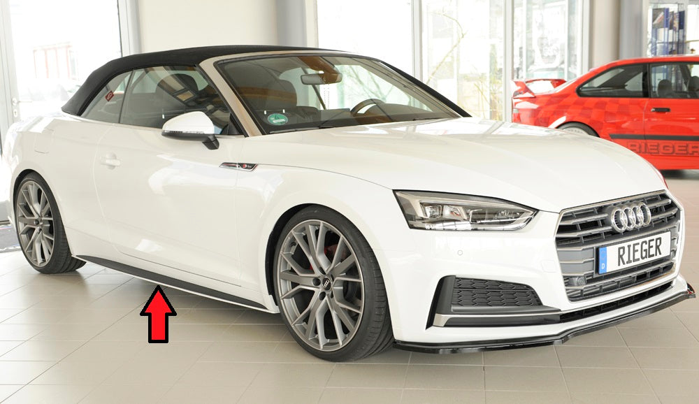Rieger 00055487 Audi B9 F5 Right Side Skirt Splitter (A5 & S5)
