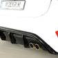 Rieger 00088193 Ford DEH Focus 4 Rear Diffuser for Original Twin Tailpipe RIght (Inc. Focus 4 ST) - Glossy Black