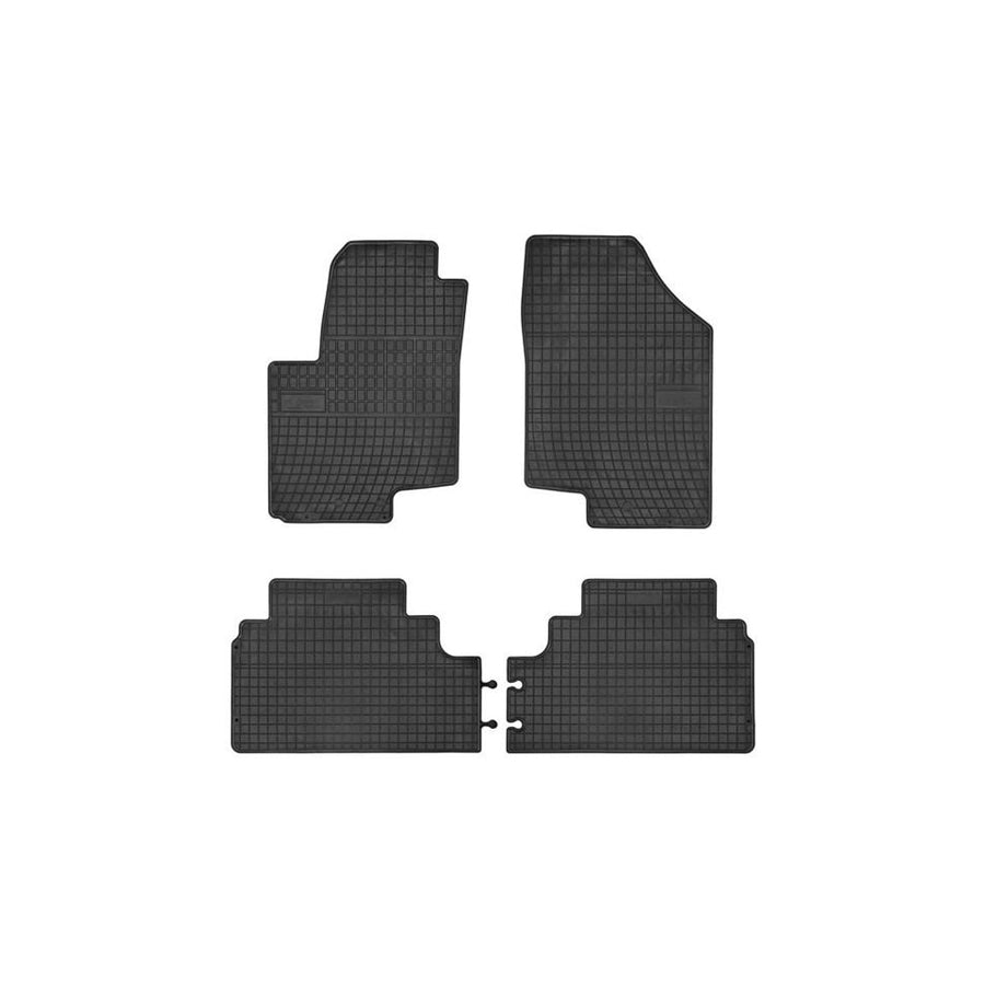 FROGUM Tailored 0420 Floor mat set Elastomer, Front and Rear, Quantity: 4, Black, (LHD)