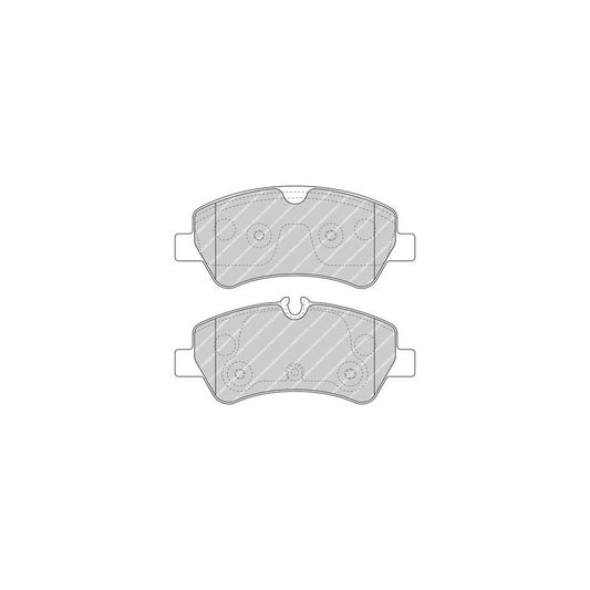 Ferodo Fvr5076 Brake Pad Set For Ford Transit Incl Wear Warning Contact With Accessories