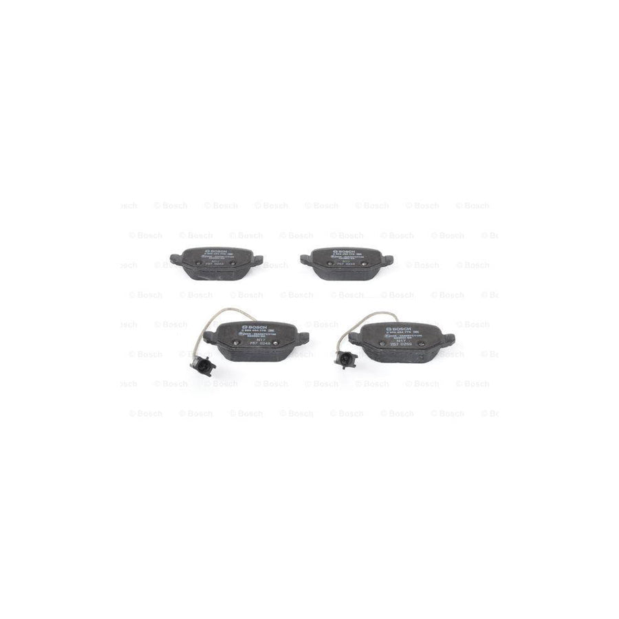 Bosch 0986494776 Brake Pad Set For Alfa Romeo Mito 955 With Integrated Wear Sensor With Anti Squeak Plate BP1950