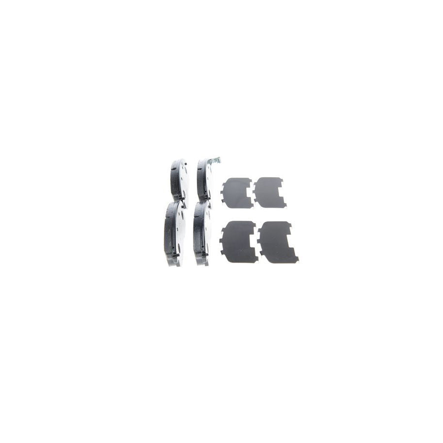 Bosch 0986494443 Brake Pad Set For Nissan Cube Z12 With Acoustic Wear Warning With Anti Squeak Plate BP1365