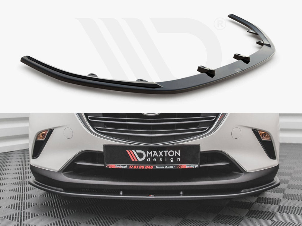 Maxton Design MA-CX-3-1-FD1T Front Splitter V1 Mazda CX-3 (2015-) | Duco Car Parts UK Car Parts