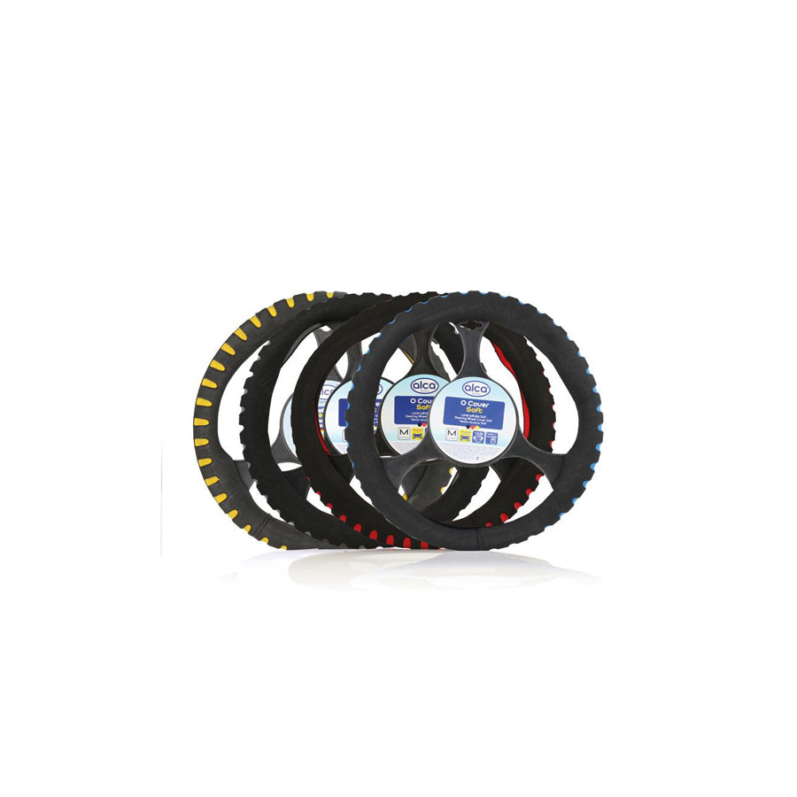 ALCA SOFT 596000 Steering wheel cover Blue, Grey, Red, Yellow, ?: 37-39cm, PVC
